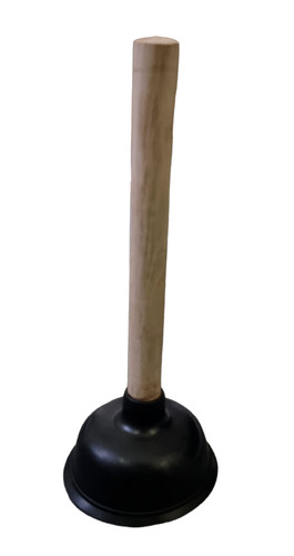 Small wooden plunger toilet - small,