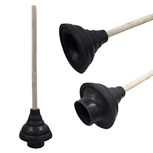 Rubber toilet plunger - rubber,