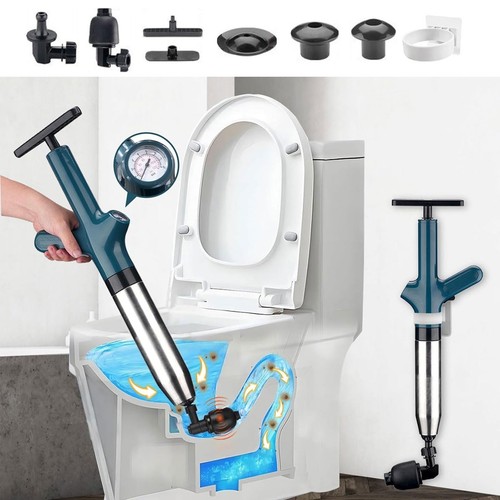 Stainless steel toilet plunger - stainless,